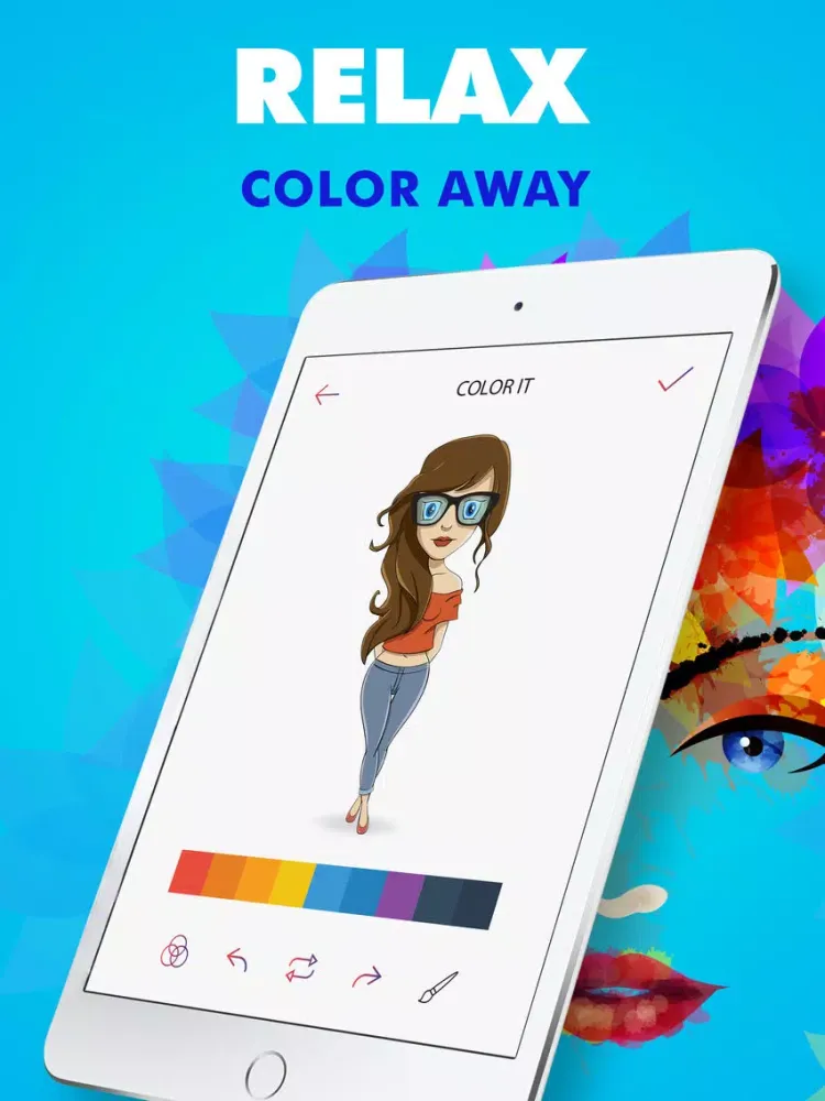 Lit Arts - Coloring Book iPad  Screenshots