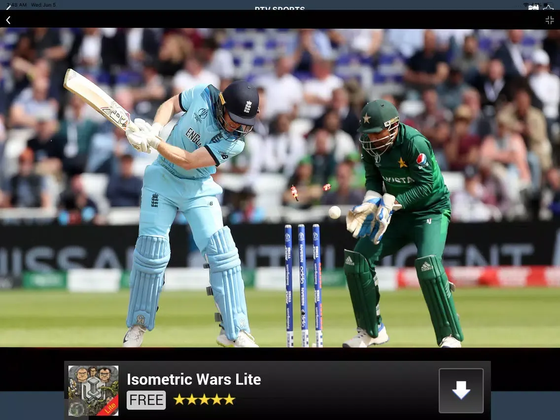 تصاویر Ptv Sports Live Cricket TV iPad 