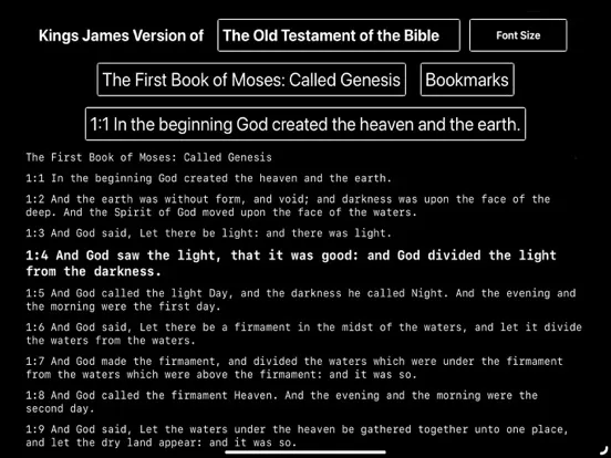 KJV Bible Reader iPad  Screenshots