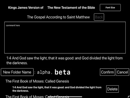 KJV Bible Reader iPad  Screenshots