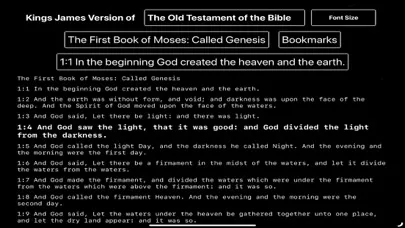 KJV Bible Reader Screenshots