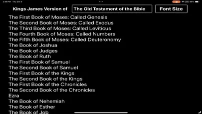 KJV Bible Reader Screenshots