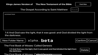 KJV Bible Reader Screenshots