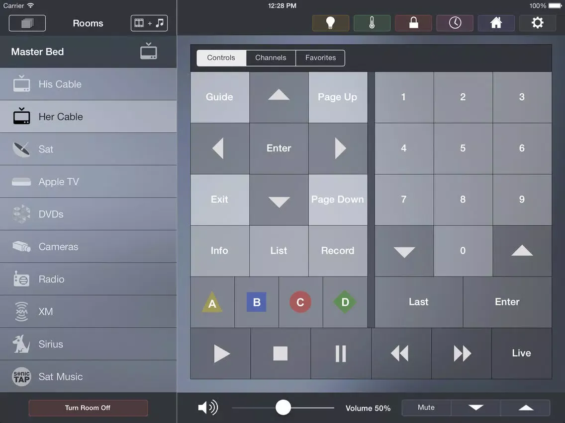 Thomas David Home Control iPad  스크린샷