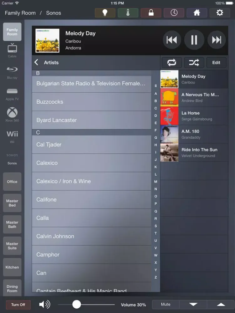 Thomas David Home Control iPad  스크린샷