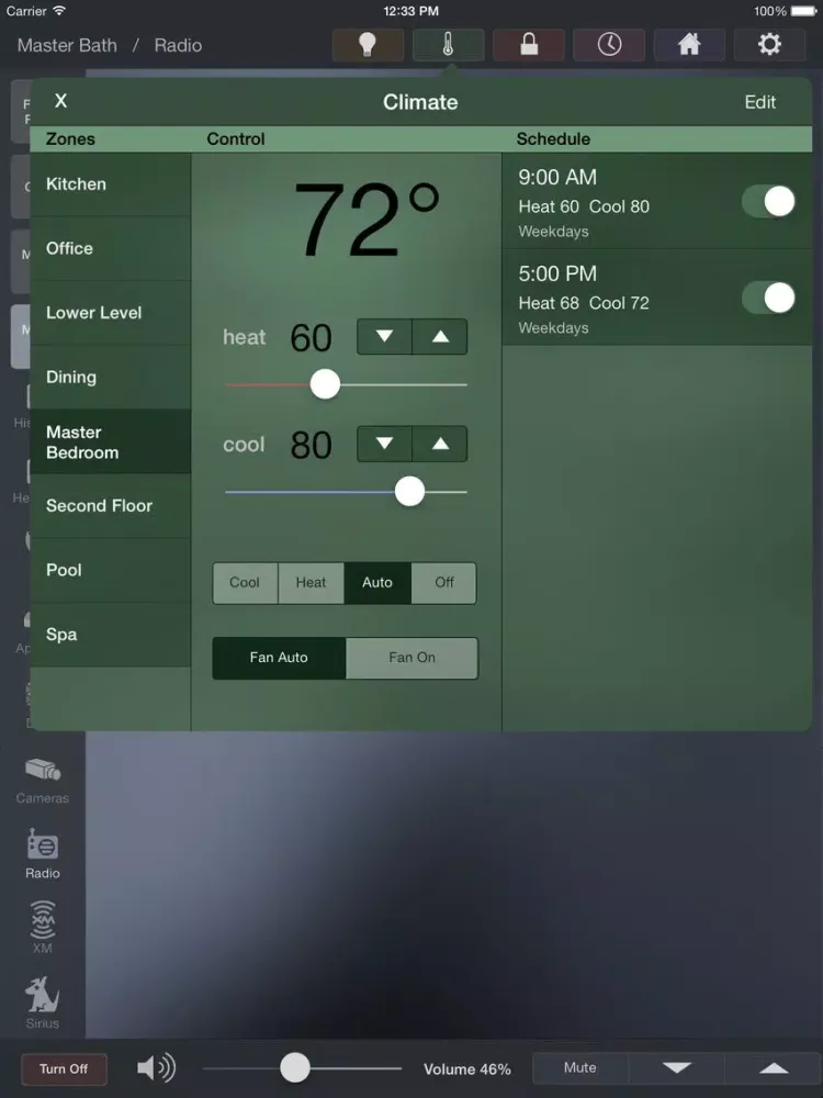 Thomas David Home Control iPad  스크린샷
