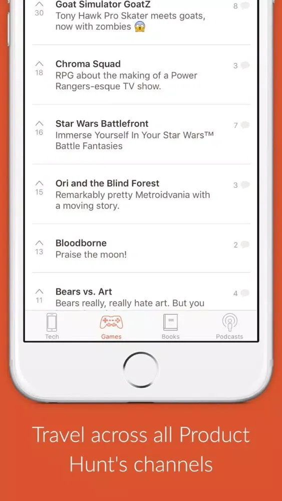 Time Machine - re-discover the best new products from Product Hunt Screenshots