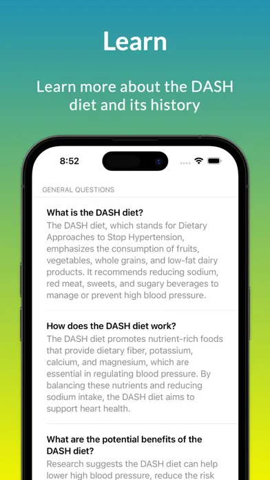 DASH Diet: Reduce Hypertension Ekran Görüntüleri