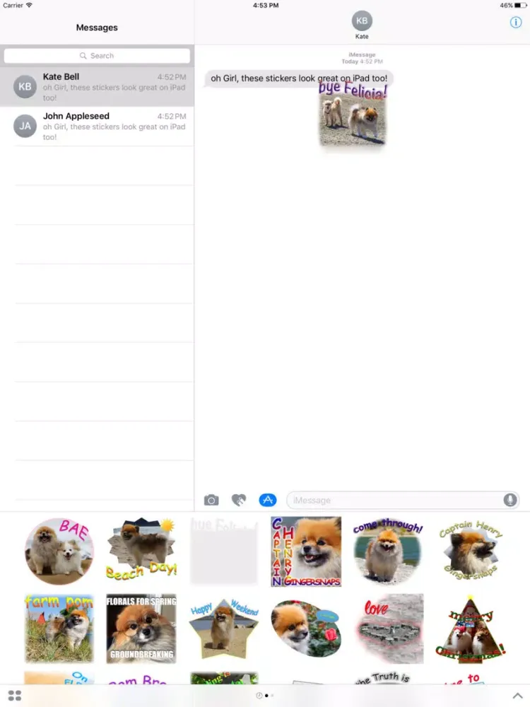 Tangkapan skrin Captain Henry Gingersnaps iPad 