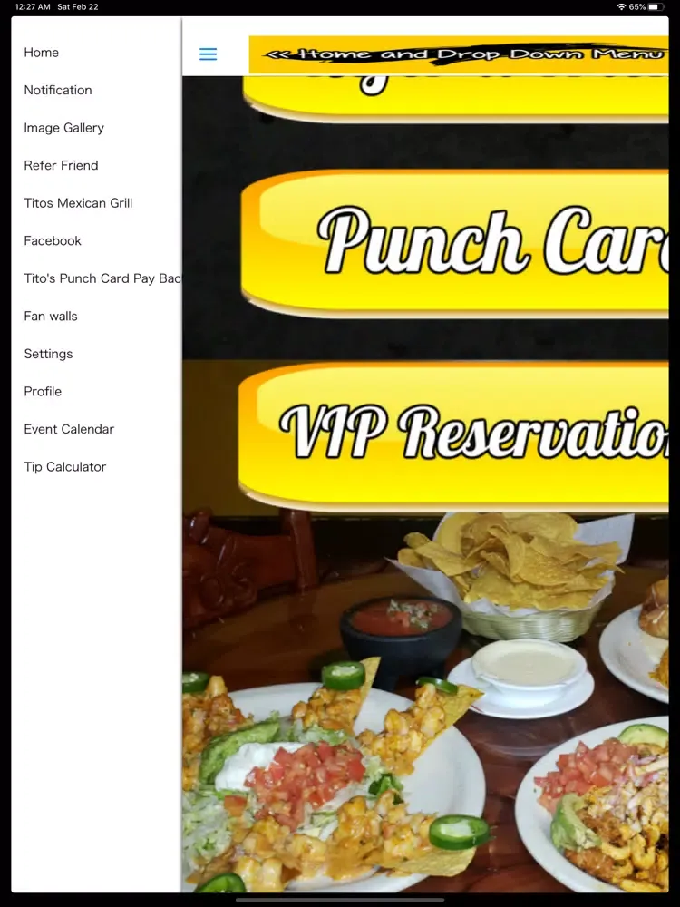 Titos Mexican Grill iPad  स्क्रीनशॉट