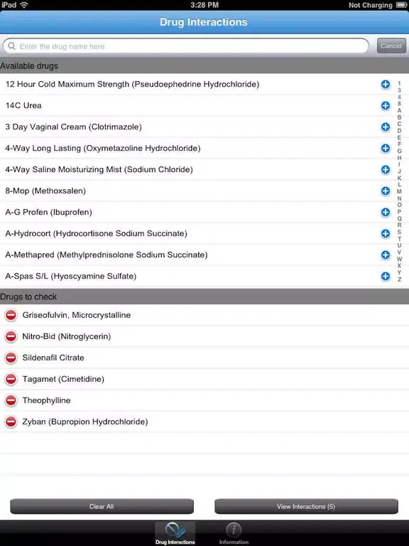 IBM Micromedex Drug Int. iPad 应用截图