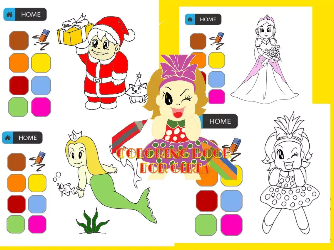 princess fairy tales coloring pages babies book iPad  Screenshots