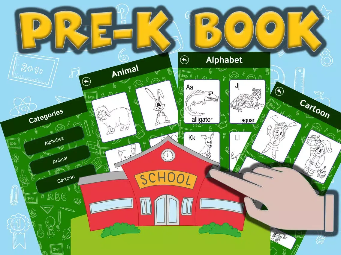 Pre-k Book : preschool learning games iPad 应用截图