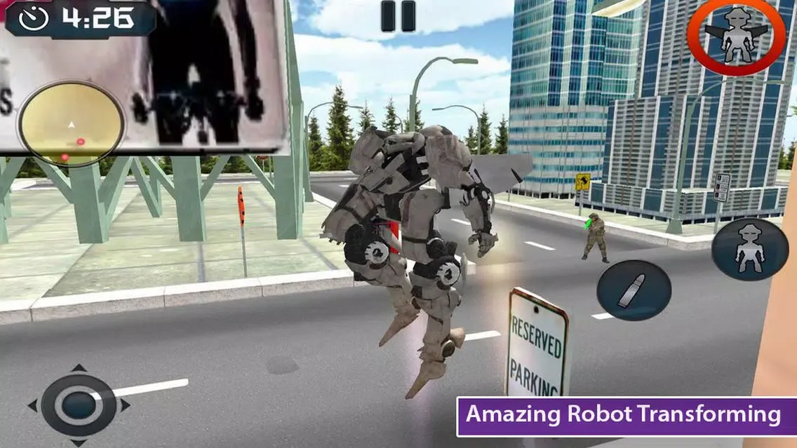 Tangkapan skrin Robot Hero Rescue City Mission