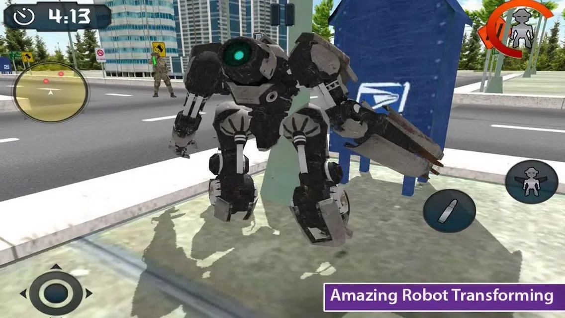 Tangkapan skrin Robot Hero Rescue City Mission