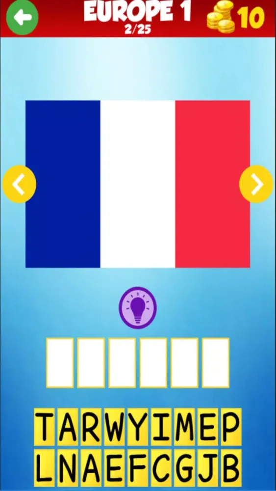 Coutries Capitals Quiz应用截图