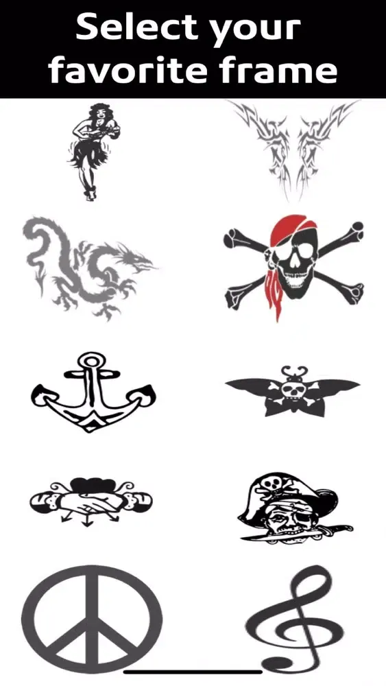 Tattoo my photo Deluxe应用截图