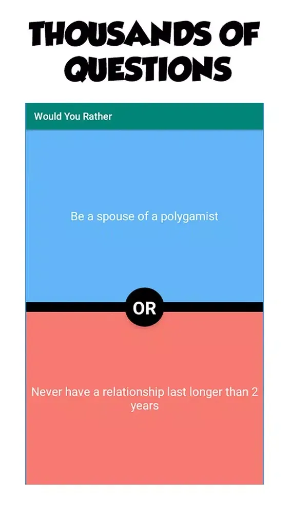 Would You Rather - Fun quizz应用截图