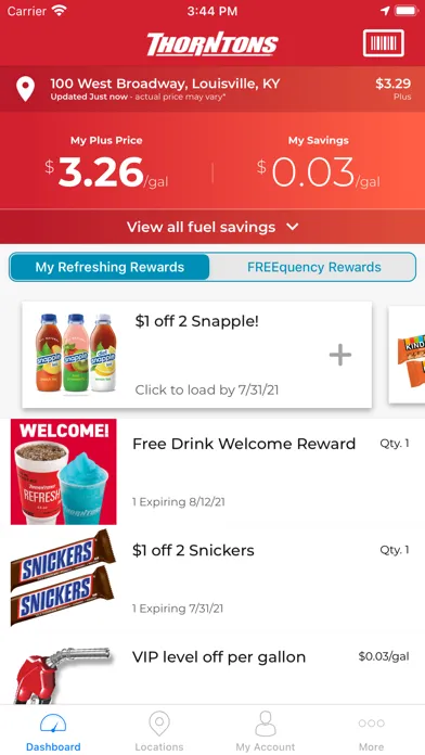 Capturas de pantalla de Thorntons Refreshing Rewards