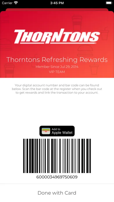 Capturas de pantalla de Thorntons Refreshing Rewards