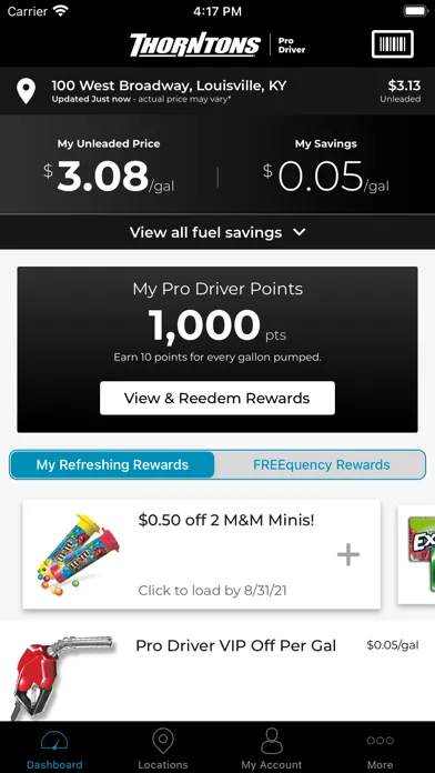 Capturas de pantalla de Thorntons Refreshing Rewards