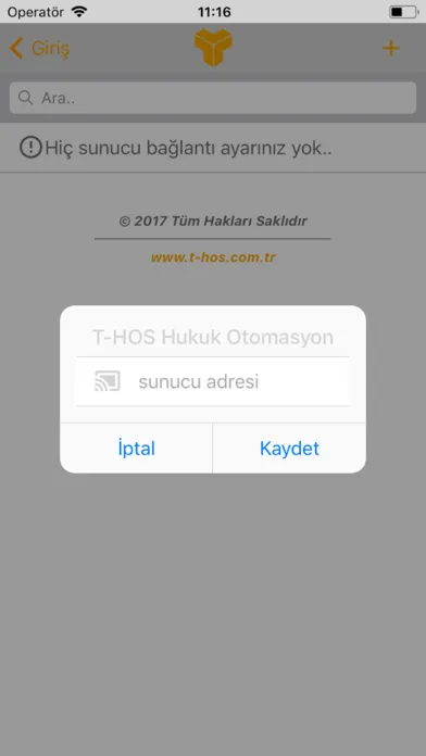 Tangkapan layar T-HOS