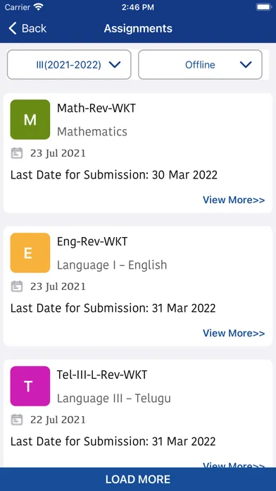 DSE Parent Screenshots