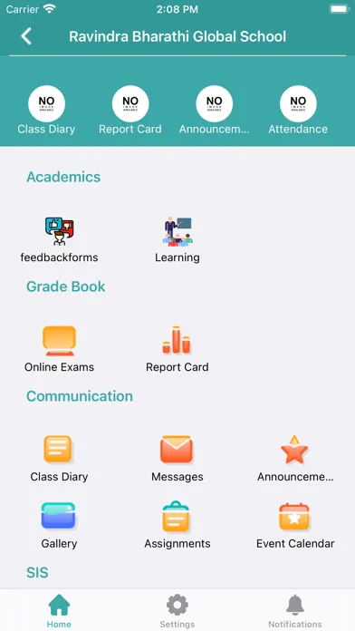 Скриншоты RBGS Parent Portal