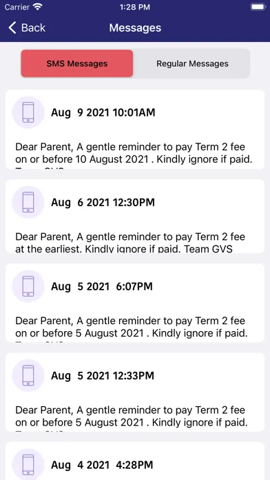 Ganges Valley Parent Portal スクリーンショット
