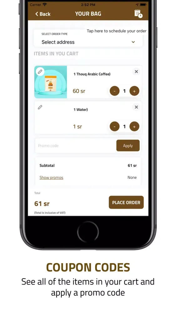Capturas de pantalla de Thouq Coffee | ذوق قهوة عربية