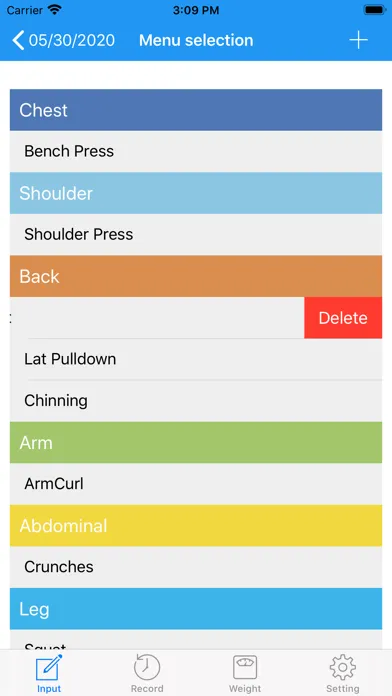 Simple Fitness Note স্ক্রিনশট