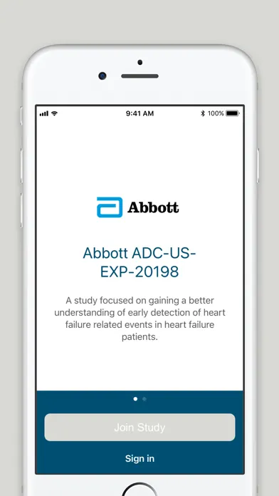 Abbott CHF Sensor Study 스크린샷