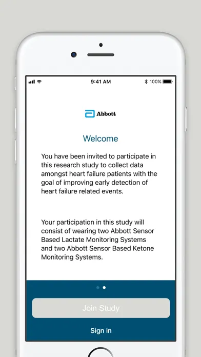 Abbott CHF Sensor Study 스크린샷