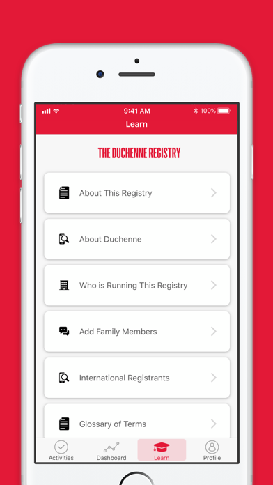 Screenshot di The Duchenne Registry