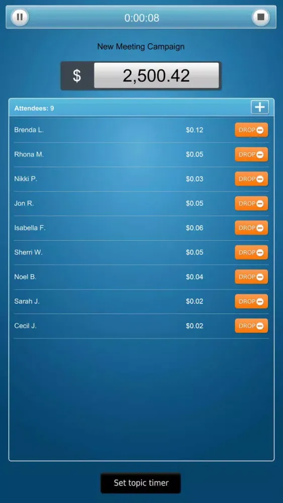 Capturas de pantalla de Meeting Calculator 2