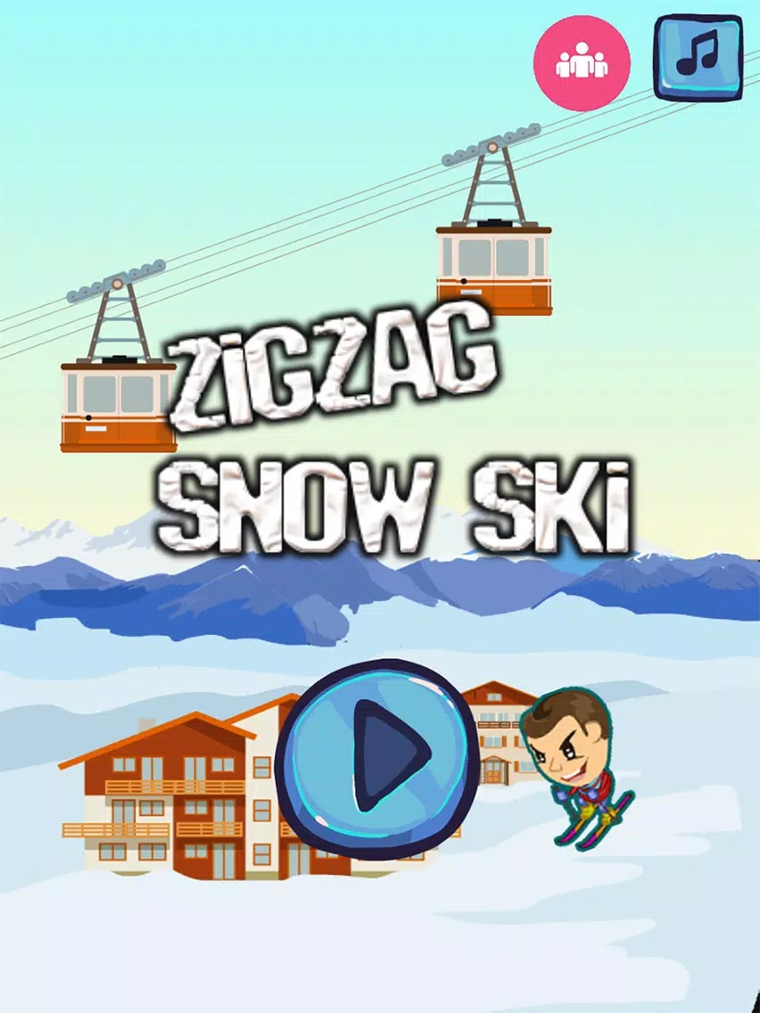 ภาพหน้าจอของ 滑雪大冒险-最爱的智慧游戏 iPad 