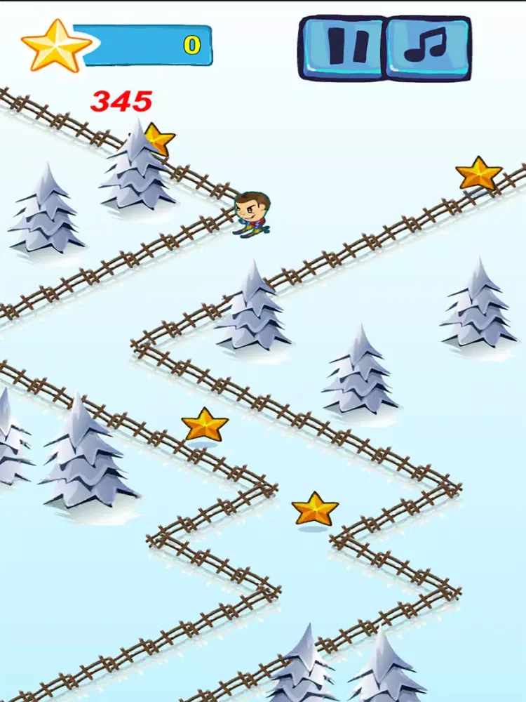 滑雪大冒险-最爱的智慧游戏 iPad  Screenshots