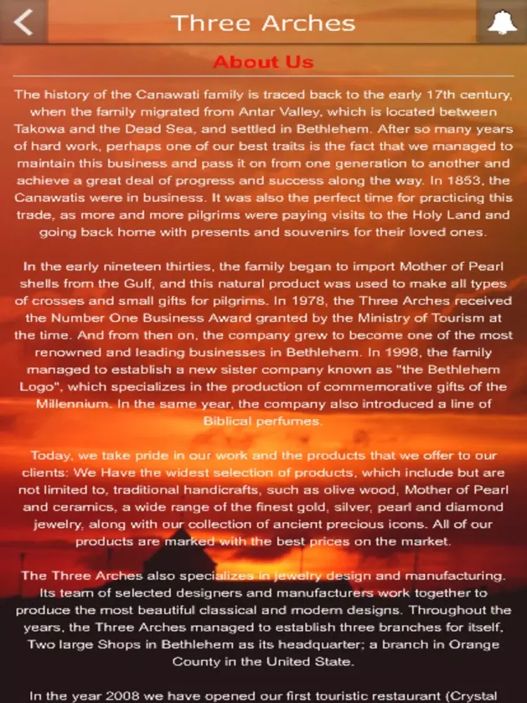 Capturas de tela do The Three Arches - Bethlehem iPad 