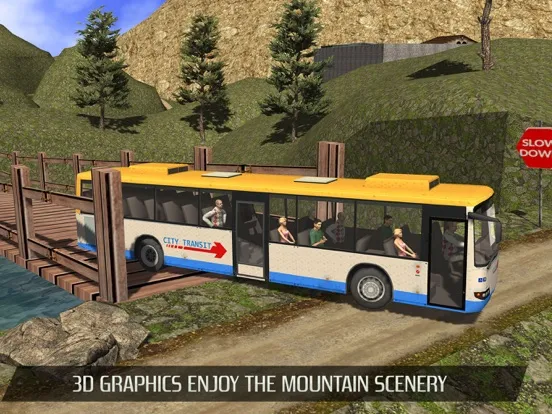 Capturas de tela do driving offroad bus challenge iPad 