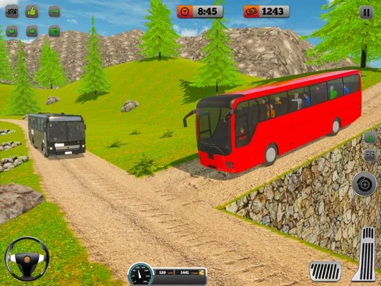 Capturas de tela do driving offroad bus challenge iPad 