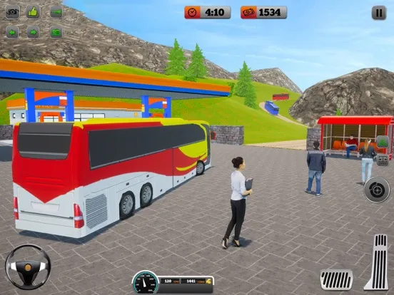 Capturas de tela do driving offroad bus challenge iPad 