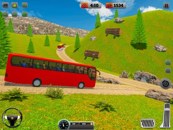 Capturas de tela do driving offroad bus challenge iPad 