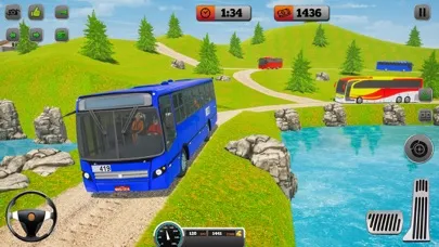 Capturas de tela do driving offroad bus challenge
