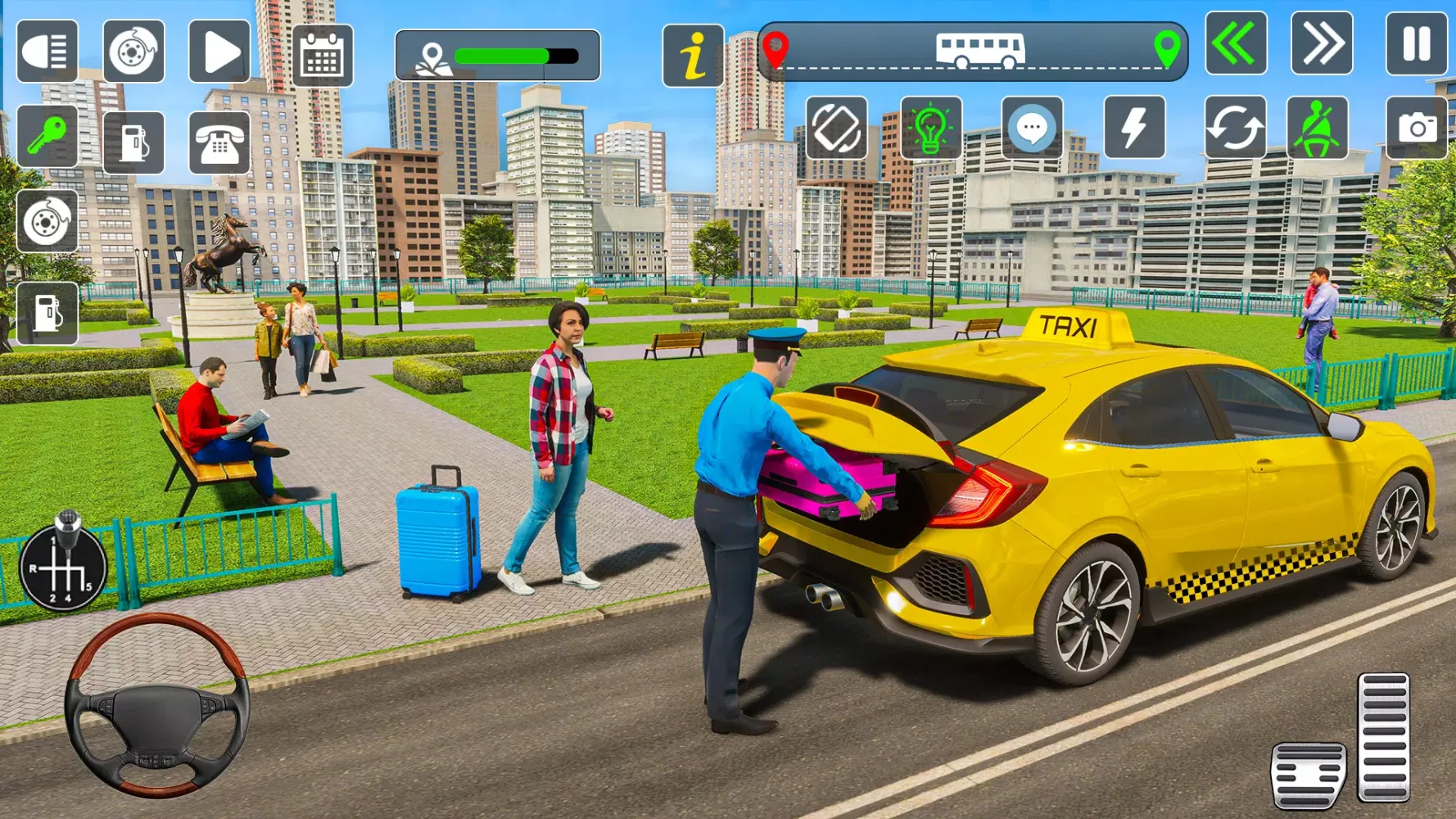 USA City Taxi Driver Mania Fun Ekran Görüntüleri