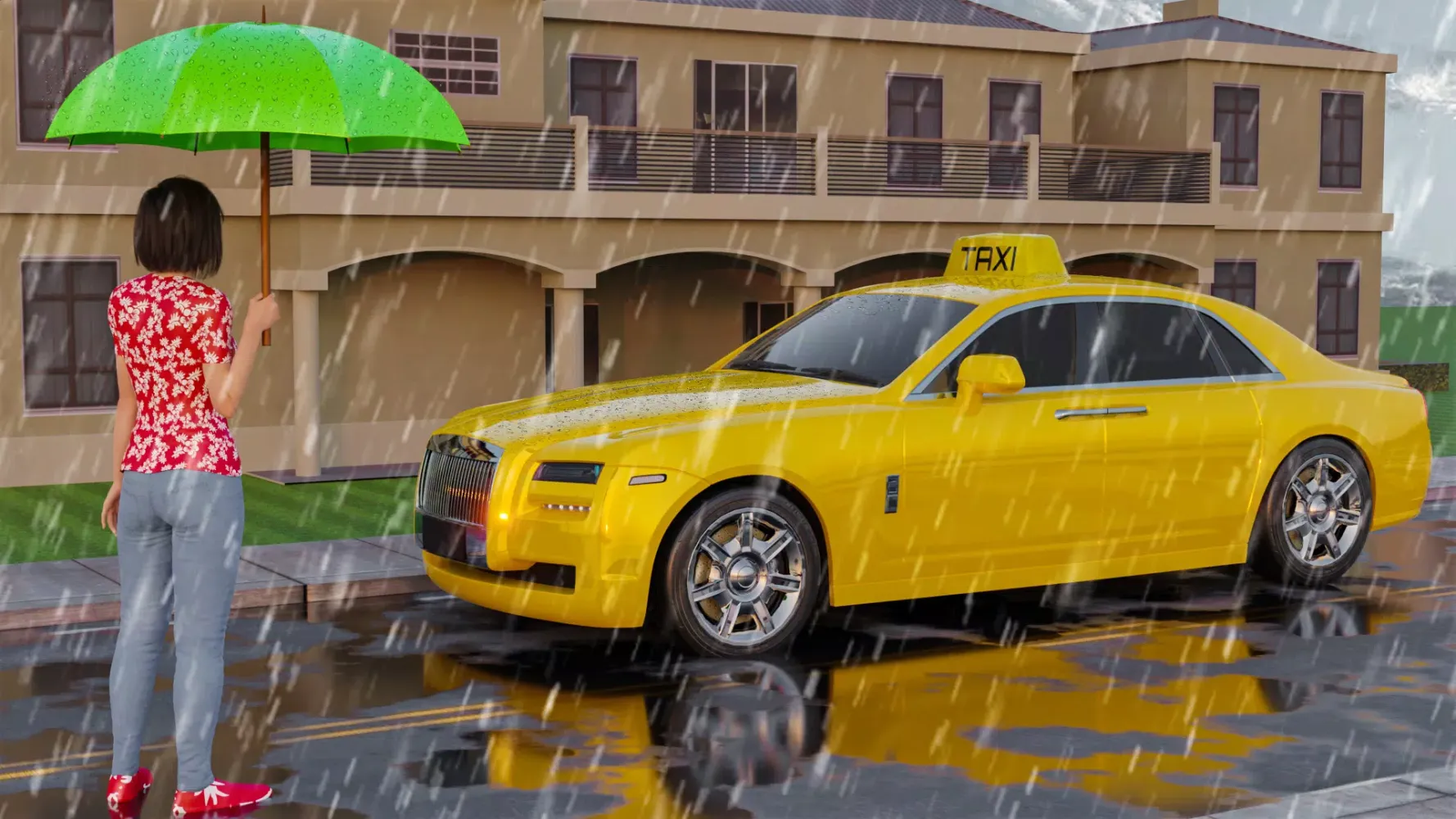 USA City Taxi Driver Mania Fun Ekran Görüntüleri