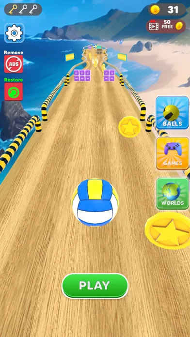 Hit Rolling Ball: Ball Game 3D Screenshots