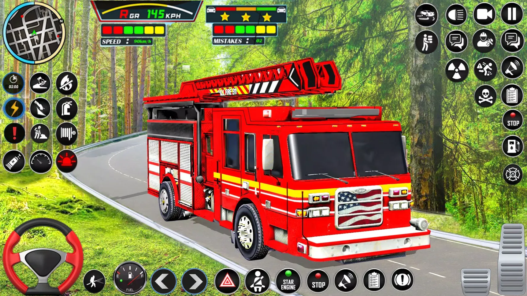 Capturas de pantalla de Firefighter: FireTruck Games