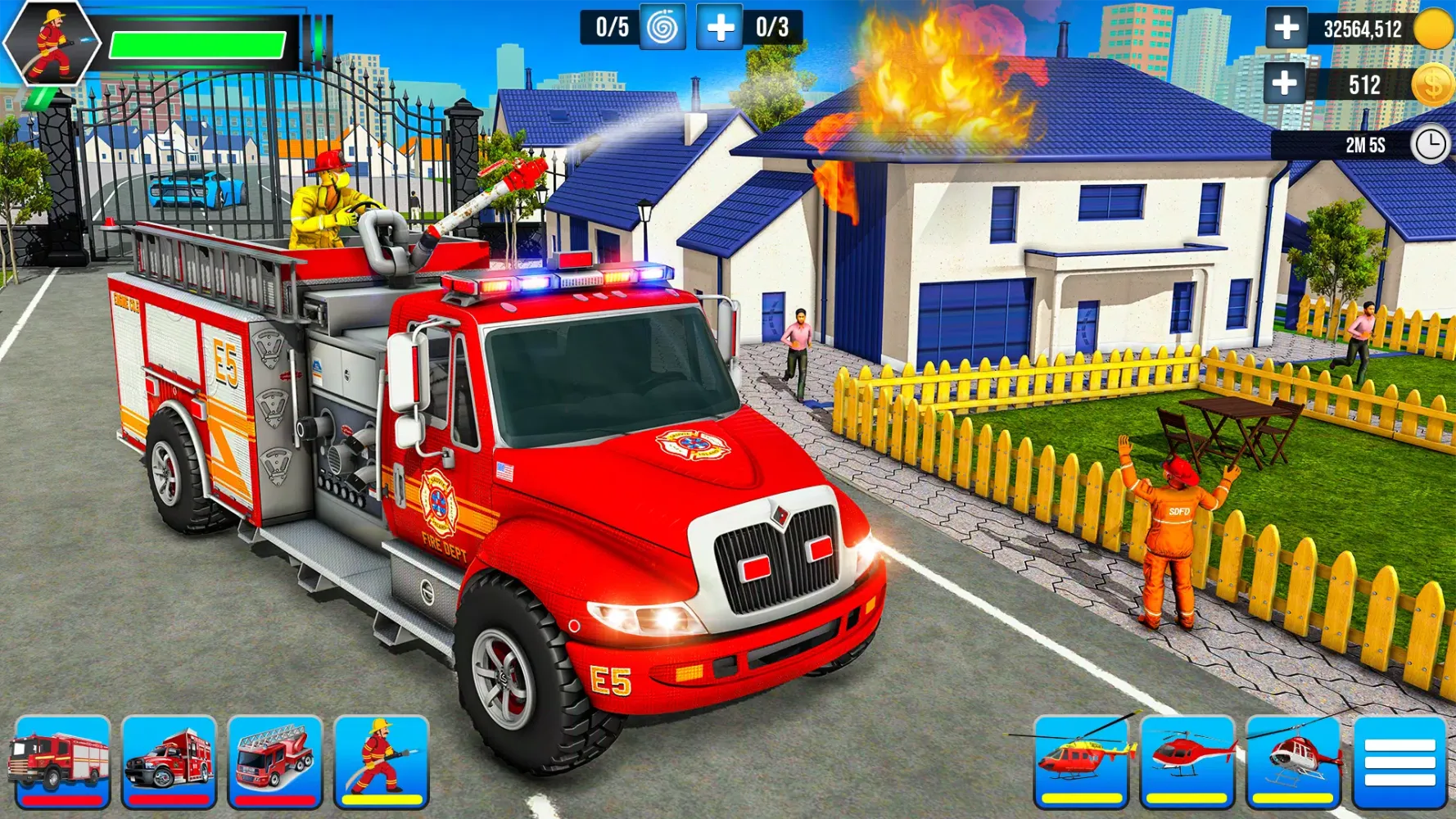 Capturas de pantalla de Firefighter: FireTruck Games