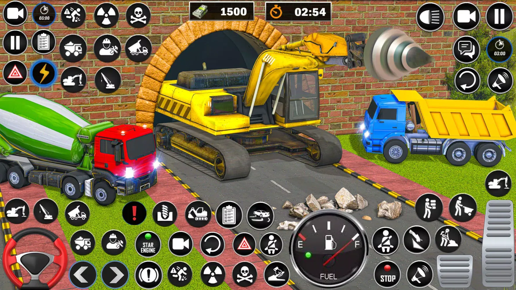 Heavy Drill Excavator Games Screenshots