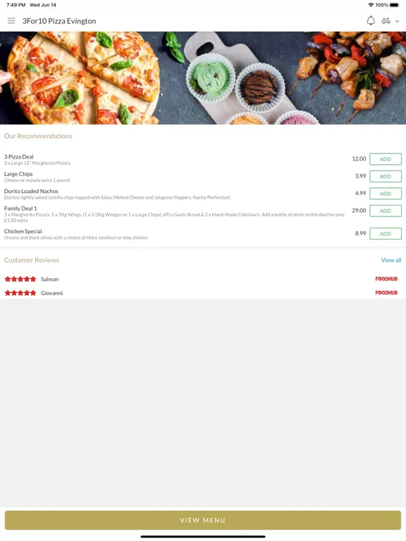 Capturas de pantalla de King Marios Pizza iPad 